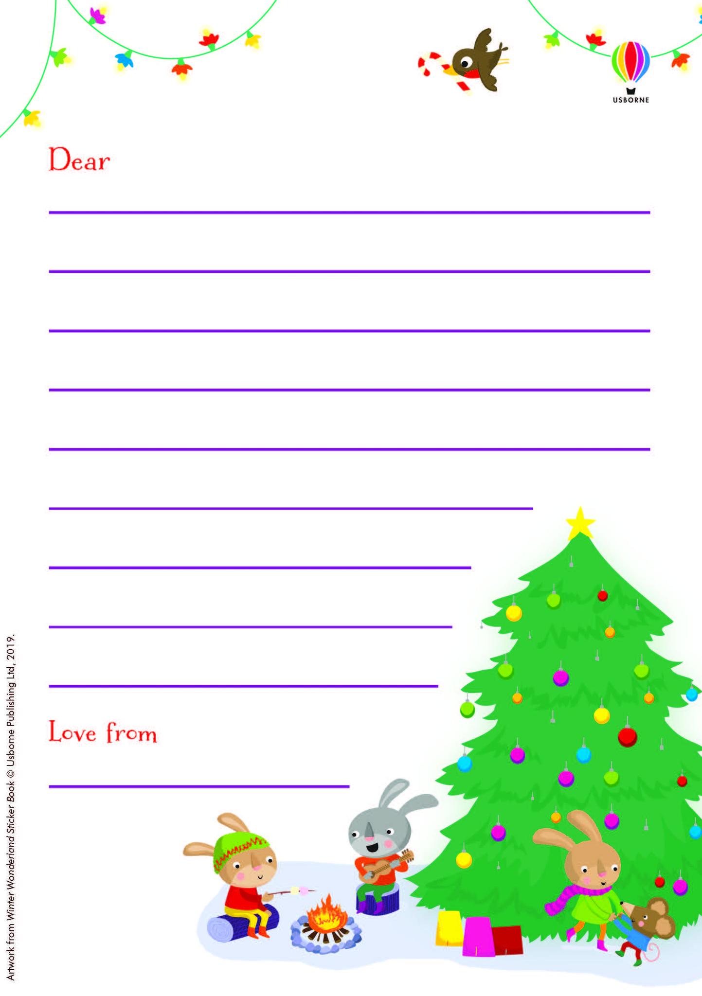 Letter to Santa Claus - 5-7 years